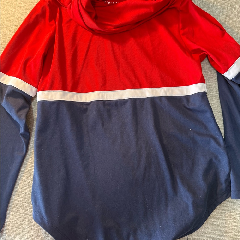 Nike  Cardinals Red, Navy & White Hooded Long-Sleeve Top - Picture 3 of 3